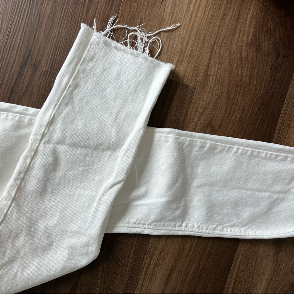 Zara Off-White Denim Pants - Picture 2 of 4